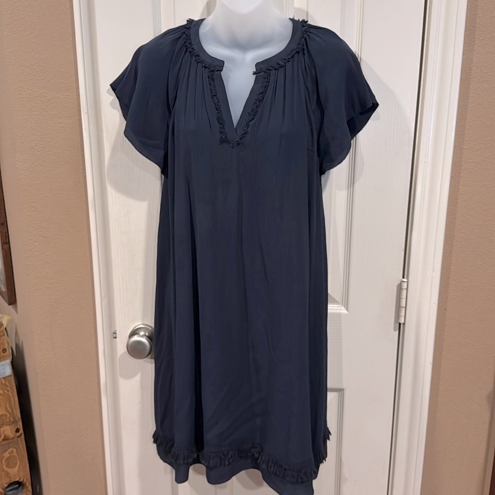 Ann Taylor navy tunic dress. Sz Small Petite